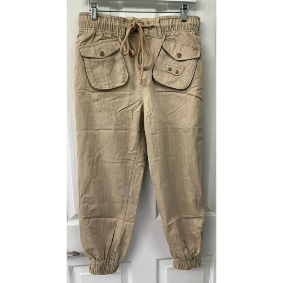 Blue velvet Berlin NWT Small Cargo jogger Beige Khaki 100% Cotton - Picture 7 of 14
